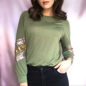 Army Sequin Tee